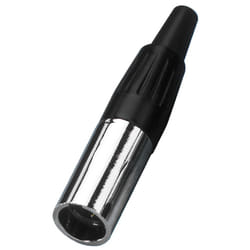 Monacor XLR-307/P connecteur de fils mini XLR Noir, Métallique