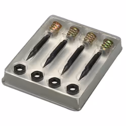 Monacor SPS-45/SW, 4 pièce(s), Noir, 8 mm, 44 g