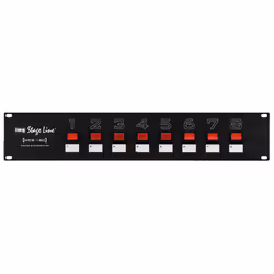 Monacor MCS-180, Noir, 2U, 8 sortie(s) CA, 482 mm, 89 mm, 110 mm