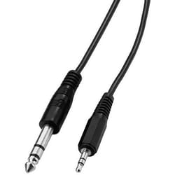 Monacor ACS-2635 câble audio 2 m 3,5mm 6,35 mm Noir