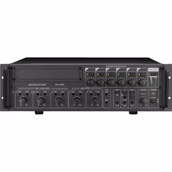 Monacor PA-6480, 5 canaux, Grille de montage, Noir