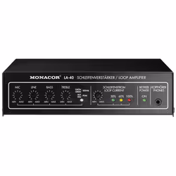 Monacor Loop Amplificatore (LA-40), 0,44%, Bornes à vis, 175 mm, 102 mm, 45 mm, 510 g