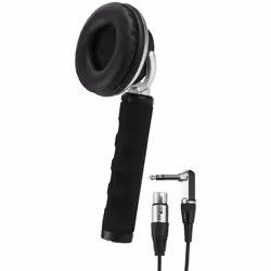 Monacor MDH-6300, Avec fil, 10 - 22000 Hz, Musique, 152 g, Écouteurs, Noir