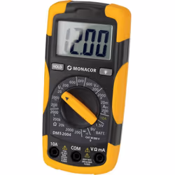 Informations techniques Résistance : 5 Bereiche200Ω-2000 kΩ Poids net : 0,275 kg Dimensions : 68 x 138 x 37 mm inclus Étui en ...