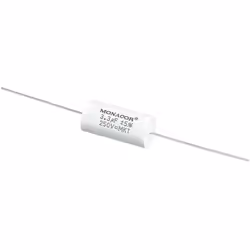 Monacor MKTA-33, Pellicule, Cylindrique, Blanc, 3300 nF, 250 V, 31 mm