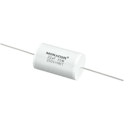 Monacor MKTA-220 différente capacité Blanc Cylindrique