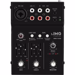 IMG Stage Line MMX-11USB, 2 canaux, Noir