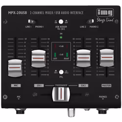 IMG Stage Line MPX-20USB, 3 canaux, Noir
