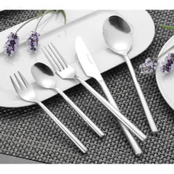 Esmeyer 142-034 kit de vaisselle 30 pièce(s) Acier inoxydable, Blanc