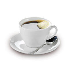 Service de tasses à café - Esmeyer - 433-255 - 6 tasses - 020 l - Forme BISTRO - Blanc