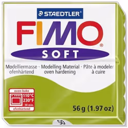 Staedtler FIMO soft, Pâte à modeler, Vert, 110 °C, 30 min, 56 g, 55 mm