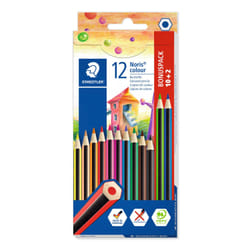 Staedtler Noris colour 185 Noir, Bleu, Marron, Vert, Magenta, Orange, Pêche, Violet, Rouge, Jaune 12 pièce(s)