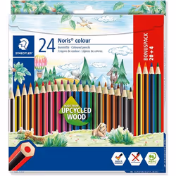 Crayon de couleur - STAEDTLER - Noris colour 185 - Pack de 24 - Assorties - Ergonomique