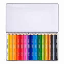 Crayons de couleur triangulaires boîte métal - Staedtler - 36 couleurs - ABS