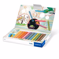 Staedtler Noris buddy 140 Noir, Bleu, Marron, Vert, Magenta, Orange, Rouge, Violet, Jaune 12 pièce(s)