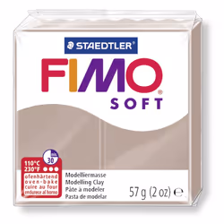 GRAINE CREATIVE Fimo Soft 57G Taupe / 8020-87, Gris, 1 pièce(s), 14 an(s), Garçon/Fille, Pâte à modeler, Allemagne