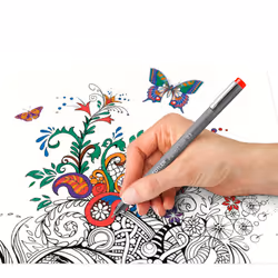 Staedtler Pigment Liner stylo fin Bleu, Marron, Vert, Orange, Rouge, Violet 6 pièce(s) - Vue supplémentaire 5