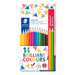 Staedtler 157, Noir, Bleu, Bordeaux, Marron, Vert, Bleu clair, Cyan clair, Mauve, Orange, Pêche, Rouge, Jaune, 14 pièce(s)