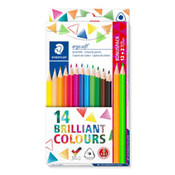 Staedtler 157 Noir, Bleu, Bordeaux, Marron, Vert, Bleu clair, Cyan clair, Mauve, Orange, Pêche, Rouge, Jaune 14 pièce(s)