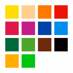 Staedtler 157 Noir, Bleu, Bordeaux, Marron, Vert, Bleu clair, Cyan clair, Mauve, Orange, Pêche, Rouge, Jaune 14 pièce(s)