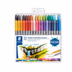 Staedtler 3200, Fin/extra-large, 72 couleurs, Multicolore, Marqueur et feutres à pointe pinceau, 3 mm, 0,8 mm