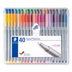 Staedtler 334 SB40 stylo fin Extra-fin Multicolore 40 pièce(s)