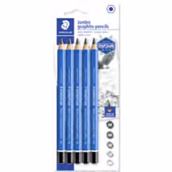 Staedtler Mars Lumograph Jumbo, Multicolore, Bleu, Hexagonal, Allemagne, PEFC, 5,3 mm