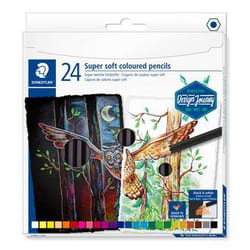Staedtler 149C C24 crayon de couleur Noir, Bleu, Bordeaux, Marron, Cyan, Vert, Gris, Magenta, Orange, Pêche, Rose, Rouge, Violet, Blanc, Jaune 24 pièce(s)