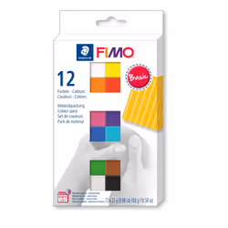 Staedtler FIMO 8023 C, Pâte à modeler, Couleurs assorties, Adulte, 12 pièce(s), 110 °C, 30 min