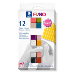 Staedtler FIMO 8023 C Pâte à modeler 300 g Noir, Bleu, Cuivre, Or, Perle, Rose, Rose, Argent, Taupe, Violet 12 pièce(s)