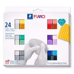 Staedtler FIMO 8013 C, Pâte à modeler, Noir, Bleu, Cuivre, Or, Vert, Gris, Perle, Rose, Violet, Rouge, Rose, Argent, Blanc, J ...