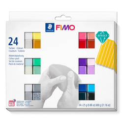 Staedtler FIMO 8013 C Pâte à modeler 600 g Noir, Bleu, Cuivre, Or, Vert, Gris, Perle, Rose, Violet, Rouge, Rose, Argent, Blanc, Jaune 24 pièce(s)