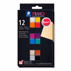 Staedtler FIMO 8043 C, Pâte à modeler, Noir, Bleu, Champagne, Vert, Gris, Magenta, Orange, Rouge, Terre cuite, Violet, Blanc, ...