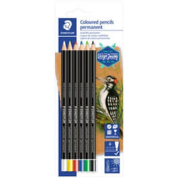 Crayon marqueur sec - STAEDTLER - Lumocolor permanent - Couleur: Noir - Indélébile - Opaque