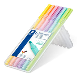 Staedtler 362 C marqueur 6 pièce(s) Pointe ogive Citron vert, Menthe, Pêche, Rose, Violet, Jaune
