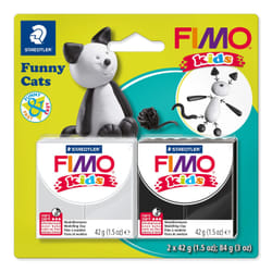 Staedtler FIMO 8035 Pâte à modeler 84 g Noir, Gris 2 pièce(s)