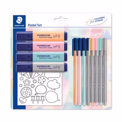 Staedtler 61 SBK, Crayon pastel, Gris, Couleur menthe, Orange, Rose, Rose, 12 pièce(s)