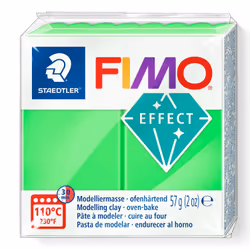 Staedtler FIMO 8010, Pâte à modeler, Vert, Adulte, 1 pièce(s), Neon green, 1 couleurs