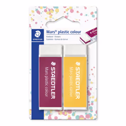 Staedtler Mars plastic colour 526 50 E1 gomme à effacer 2 pièce(s)