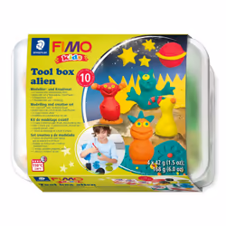Staedtler FIMO 8039, Pâte à modeler, Vert, Orange, Rouge, Jaune, Enfant, 4 pièce(s), 4 couleurs, 110 °C