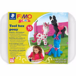 GRAINE CREATIVE Kit Fimo Kids Poney, Multicolore, 8 an(s), 14 an(s), Garçon/Fille, Allemagne, 490 g