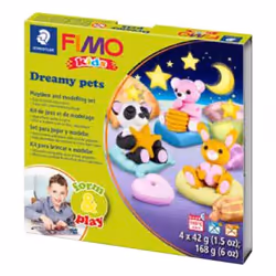 Staedtler FIMO 8034 28, Ensemble de pâte à modeler à paillettes pour enfants, Argile, Multicolore