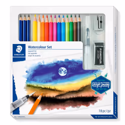 Staedtler 146 10C, Noir, Bleu, Bordeaux, Marron, Vert, Bleu clair, Vert clair, Mauve, Orange, Pêche, Rouge, Jaune, 15 pièce(s ...