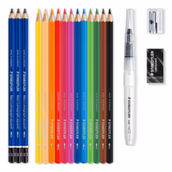 Staedtler 146 10C Noir, Bleu, Bordeaux, Marron, Vert, Bleu clair, Vert clair, Mauve, Orange, Pêche, Rouge, Jaune 15 pièce(s)