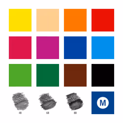 Staedtler 146 10C Noir, Bleu, Bordeaux, Marron, Vert, Bleu clair, Vert clair, Mauve, Orange, Pêche, Rouge, Jaune 15 pièce(s) - Vue supplémentaire 4