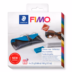 Staedtler leather-effect 8015, Pâte à modeler, Noir, Bleu, Adulte, 4 pièce(s), 2 couleurs, 130 °C