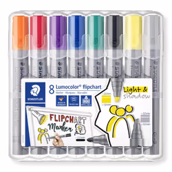 Staedtler Lumocolor flipchart marker 356 marqueur 8 pièce(s)