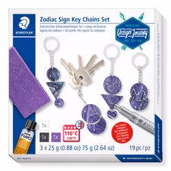 Staedtler 61 DJT2, Pâte à modeler, Noir, Violet, Argent, Blanc, 3 pièce(s), 3 couleurs, 110 °C, 30 min