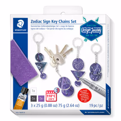 Staedtler 61 DJT2 composant pour poterie et modelage Pâte à modeler 75 g Noir, Violet, Argent, Blanc