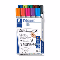 Staedtler Lumocolor 351 B10, 10 pièce(s), Noir, Bleu, Marron, Vert, Bleu clair, Vert clair, Orange, Rose, Rouge, Violet, Poin ...